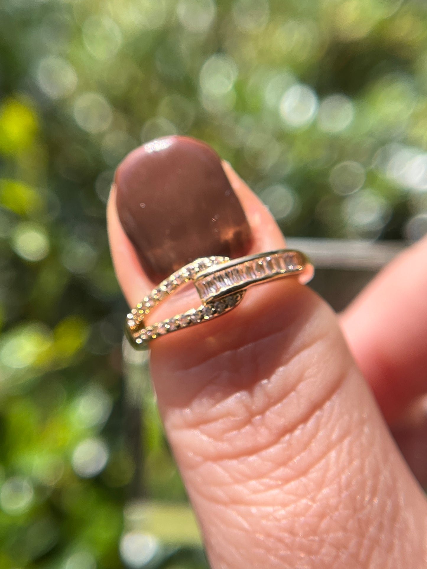 Loop Stack Ring Gold Stainless Steel