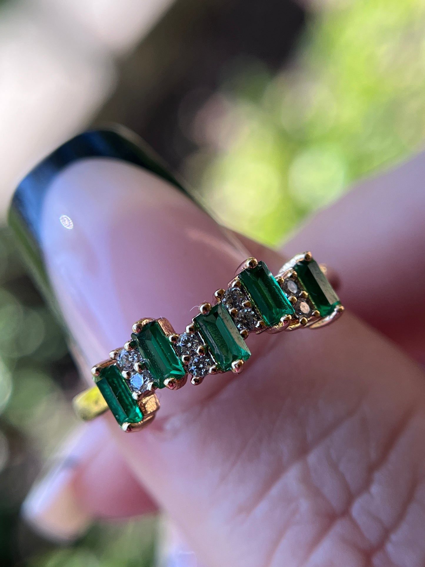 Emerald Diamond Ring