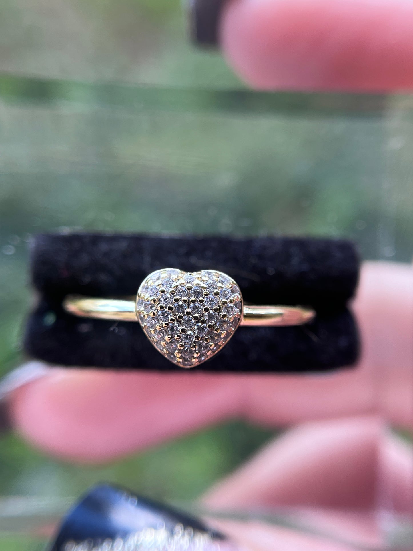 Diamond Heart 14k Gold Filled Ring