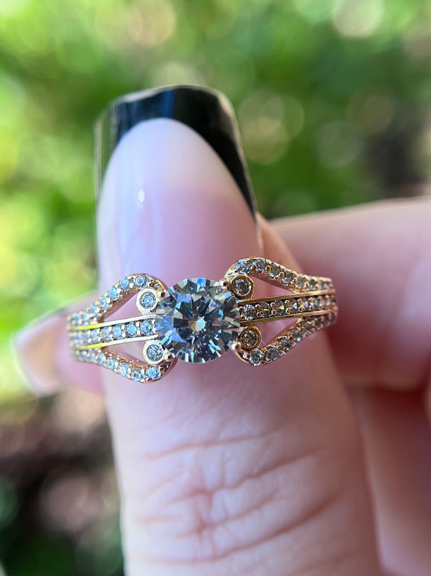 Round Cut Diamond Ring Promise Engagement