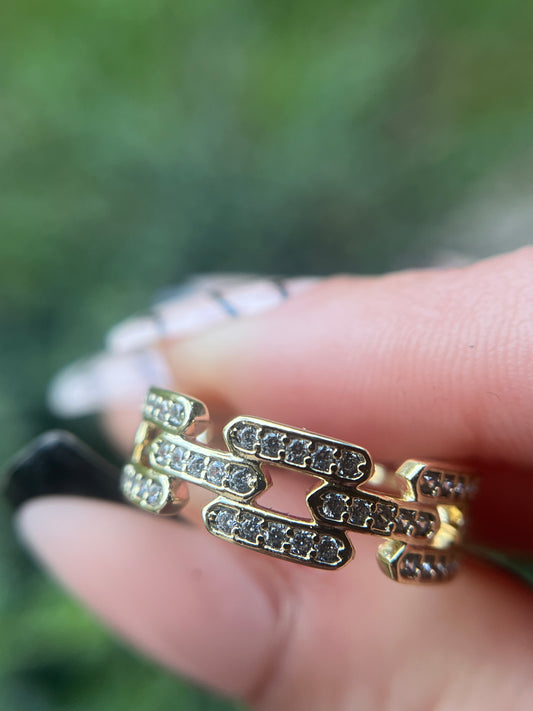 Chain Link Band Ring