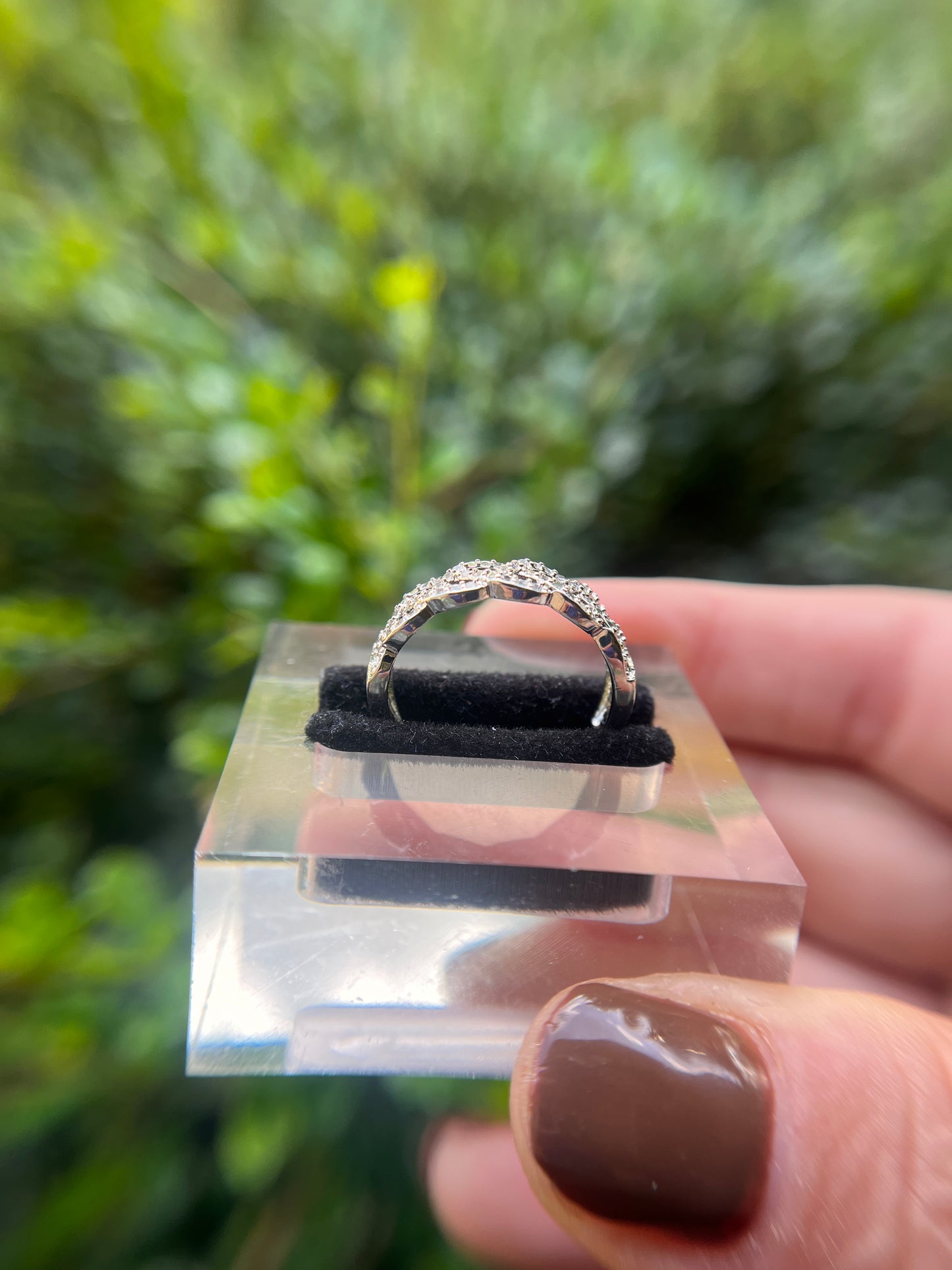 Infinity White Gold filled Band
