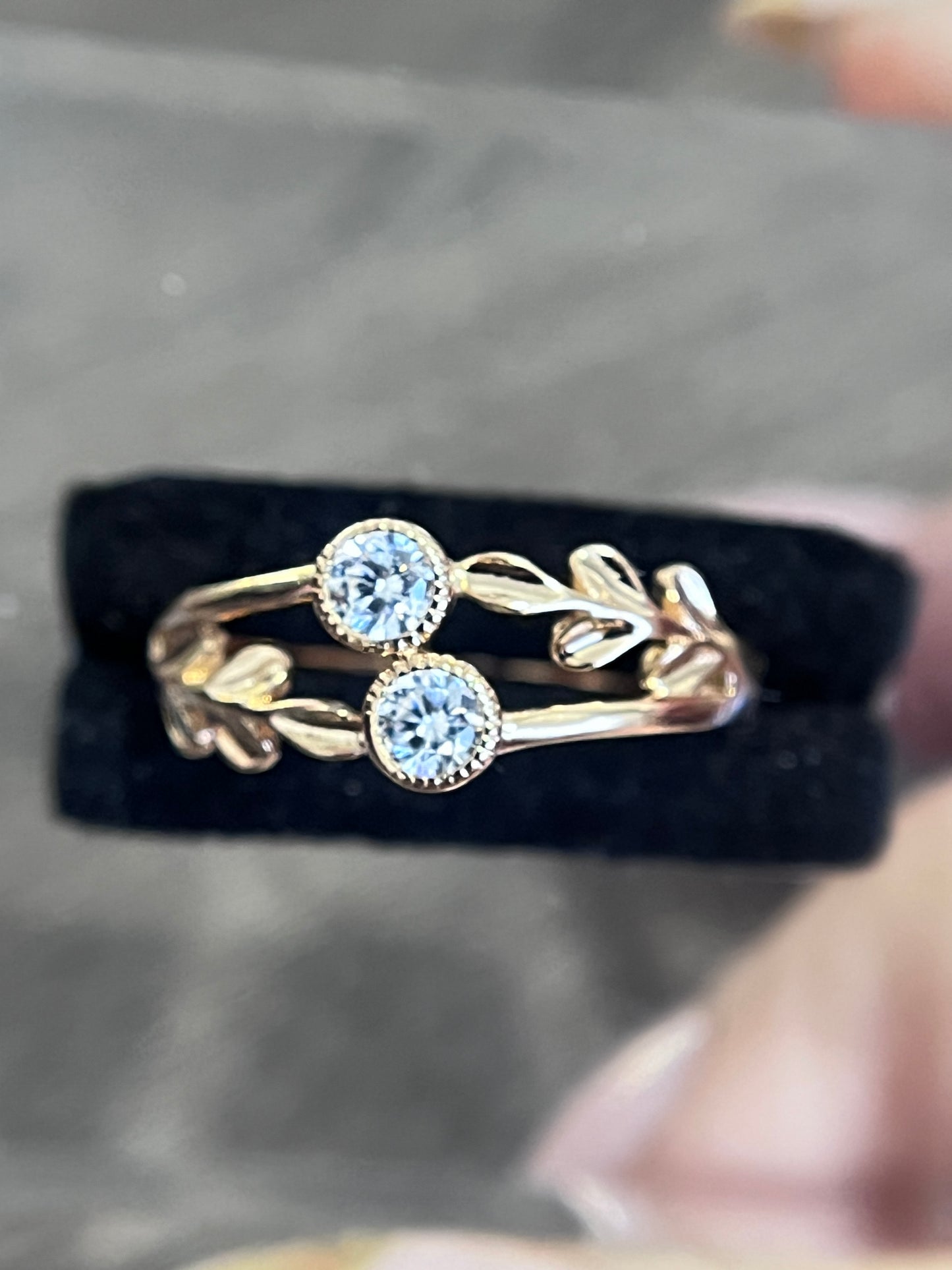 Twig Rose Cut Diamond Ring