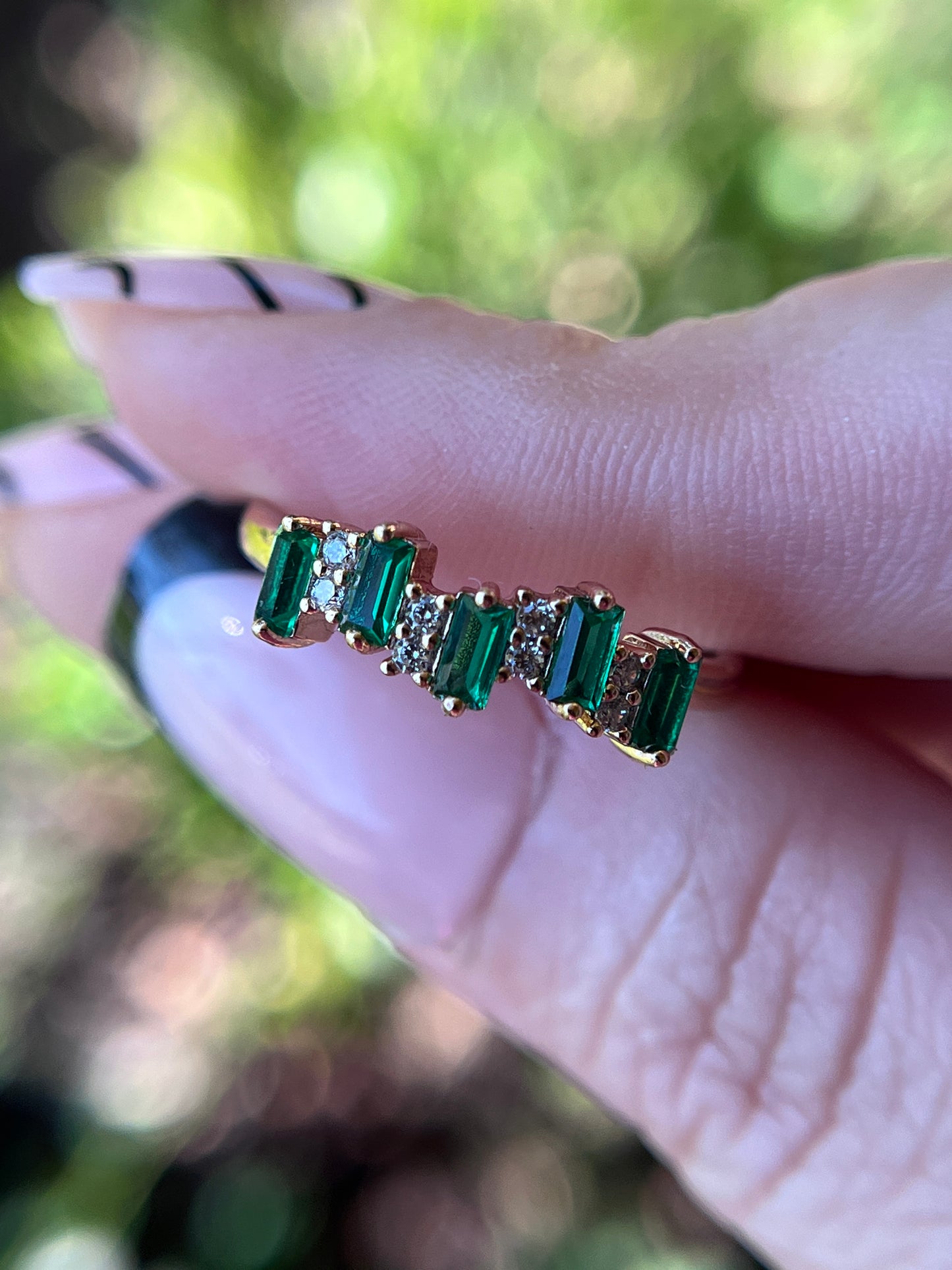 Emerald Diamond Ring