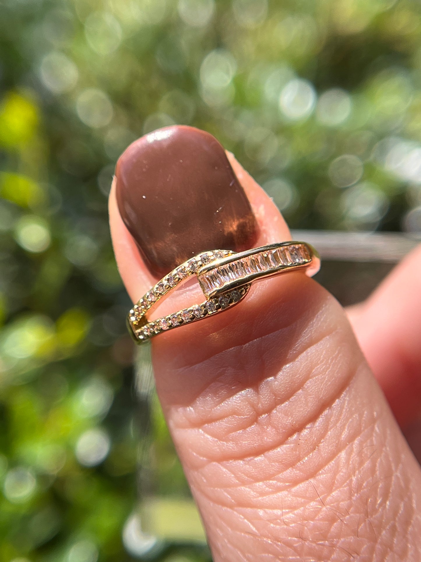 Loop Stack Ring Gold Stainless Steel