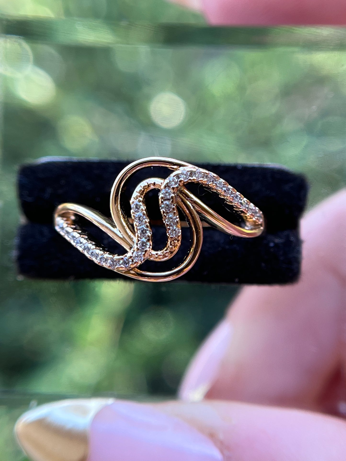 Lora Modern Rhinestone Ring