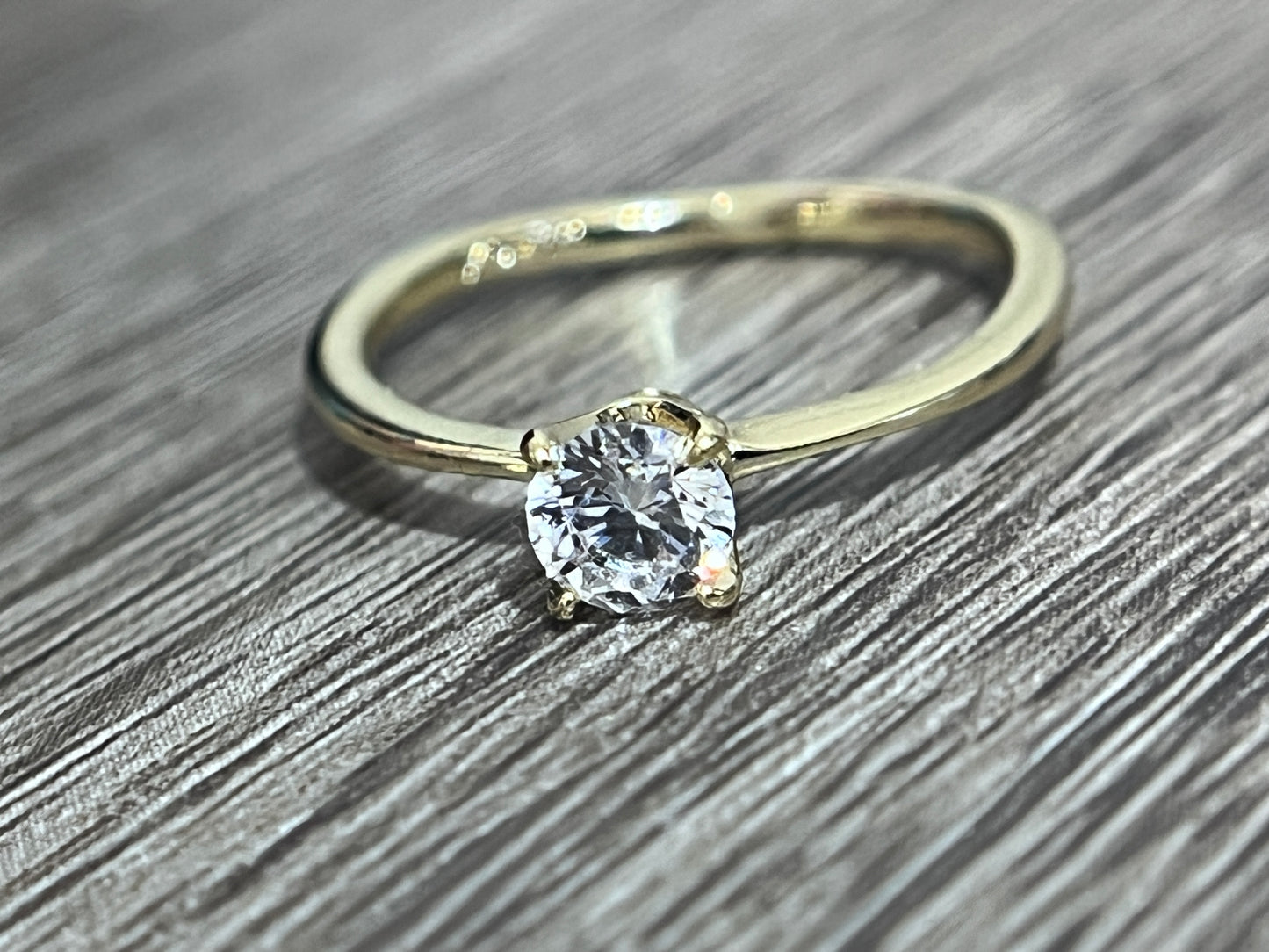 Diamond Engagement Promise Ring 14k Gold filled