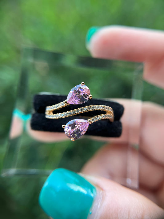 Pink Sapphire 18k Rose Gold ring