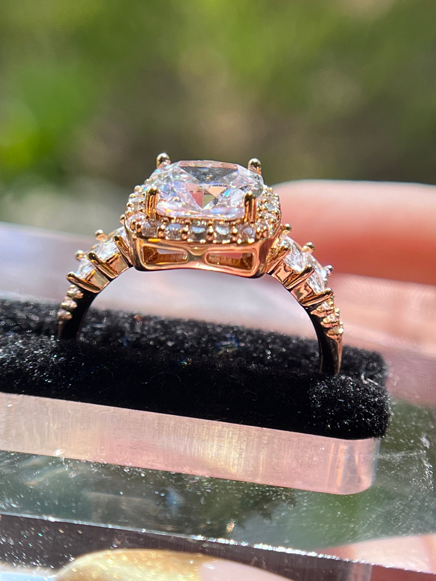 Square Princess Cut Diamond Ring