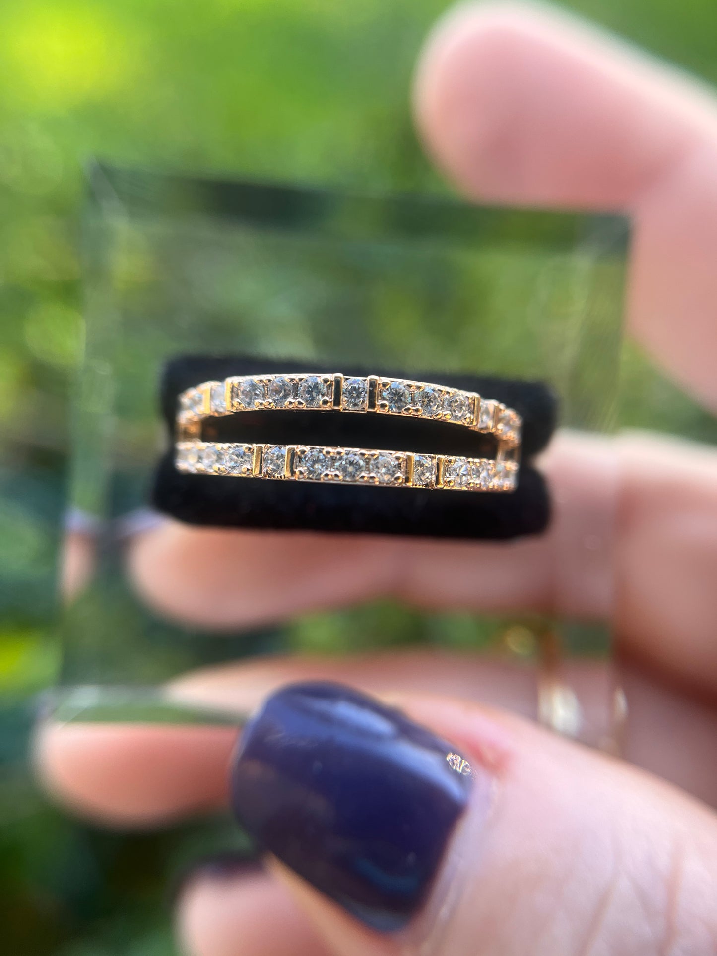 Diamond Band 14k Rose Gold Filled