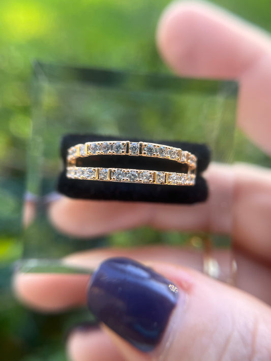 Diamond Band 14k Rose Gold Filled