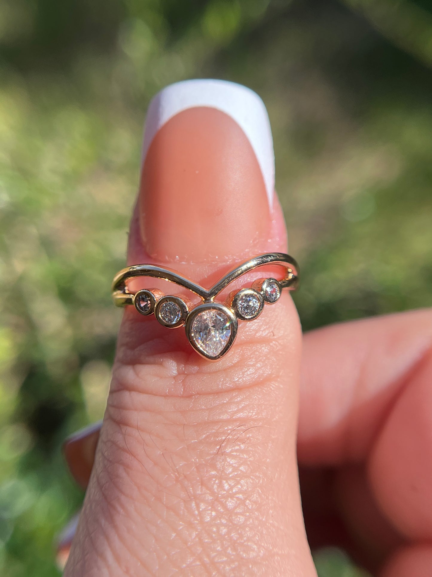 Laminated 14k gold filled ring Size 8