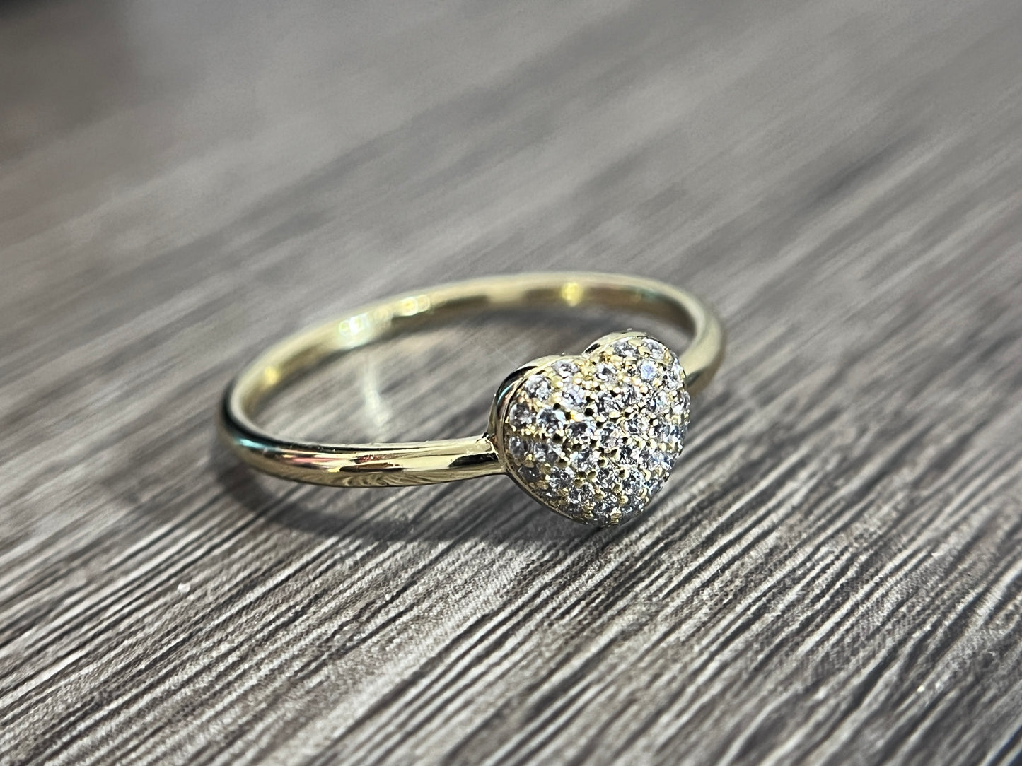 Diamond Heart 14k Gold Filled Ring