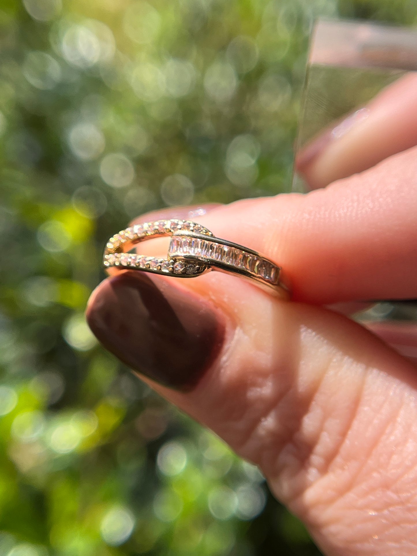 Loop Stack Ring Gold Stainless Steel