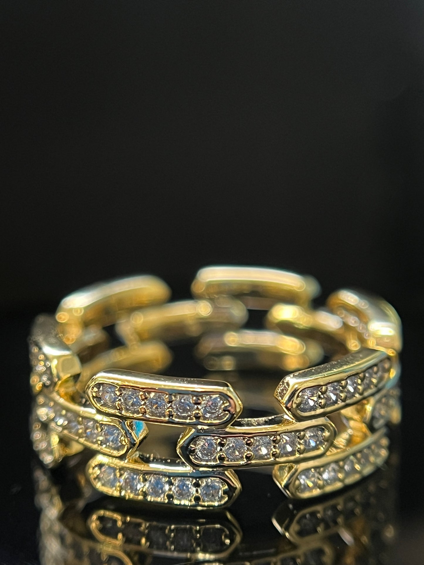 Chain Link Band Ring