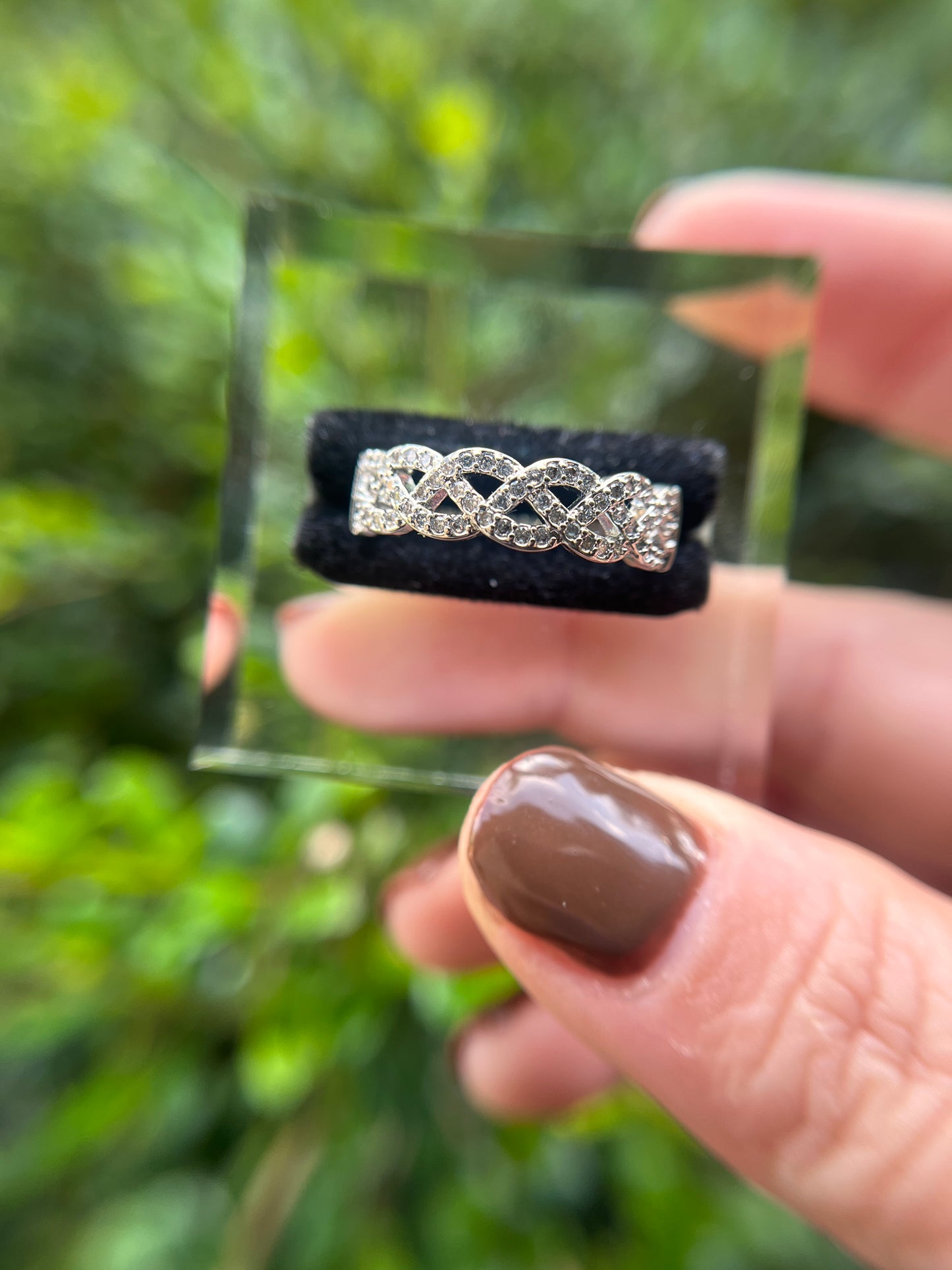 Infinity White Gold filled Band