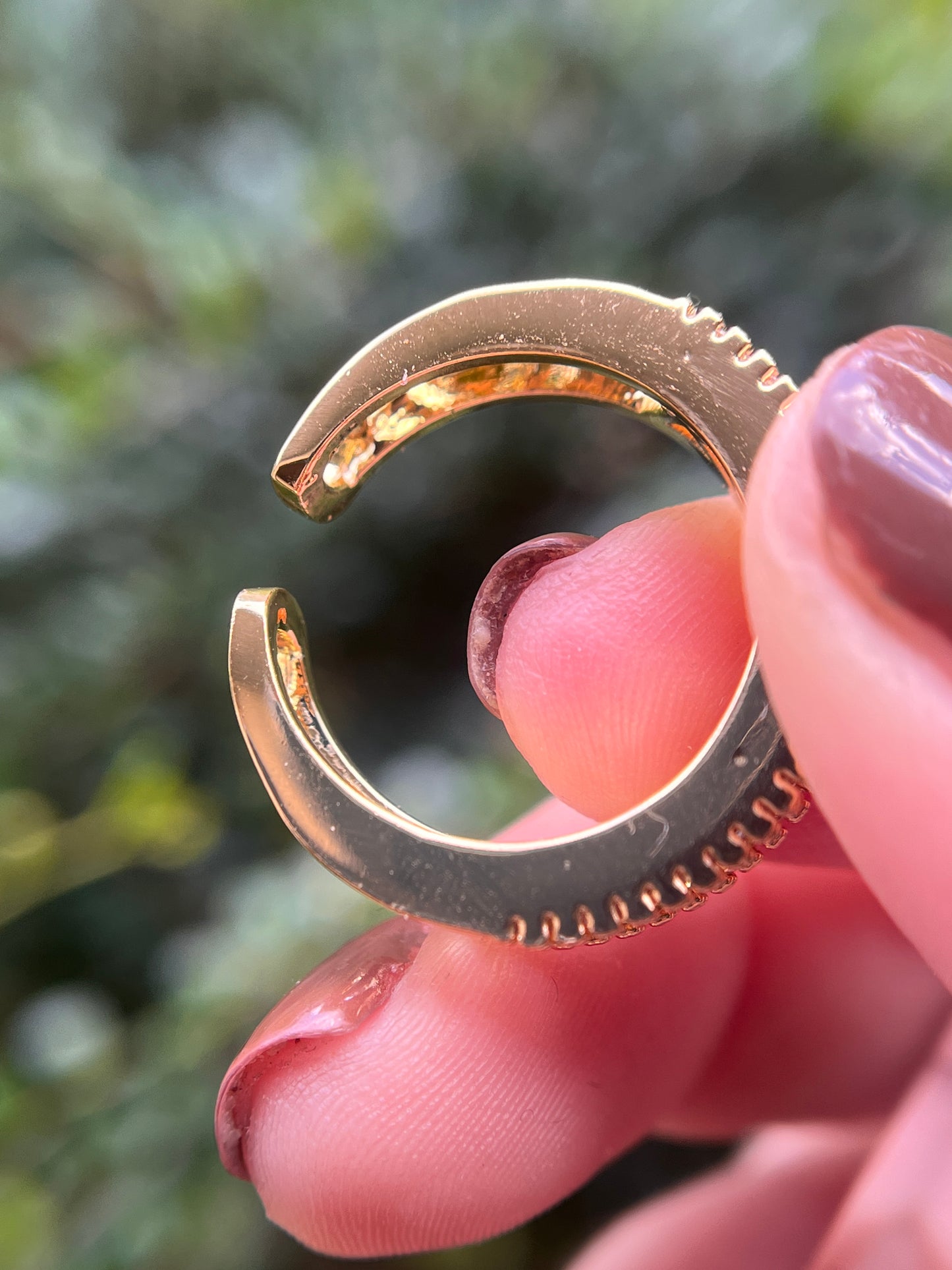 Sparkle Stainless Steel Gold Band