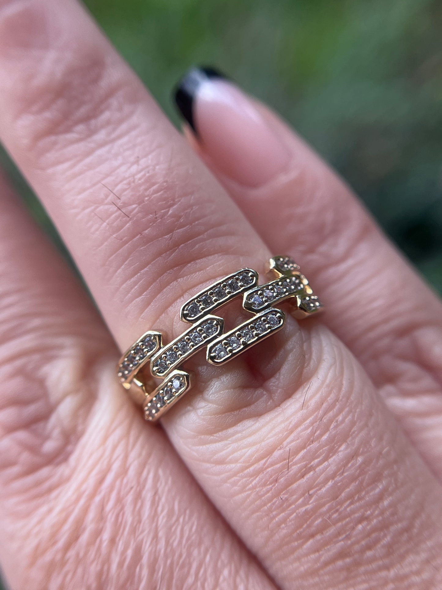 Chain Link Band Ring