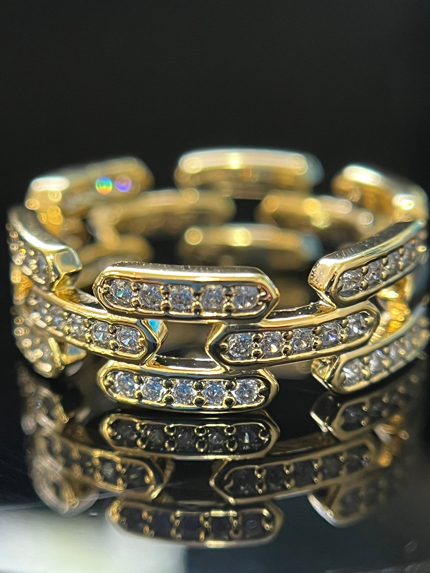 Chain Link Band Ring