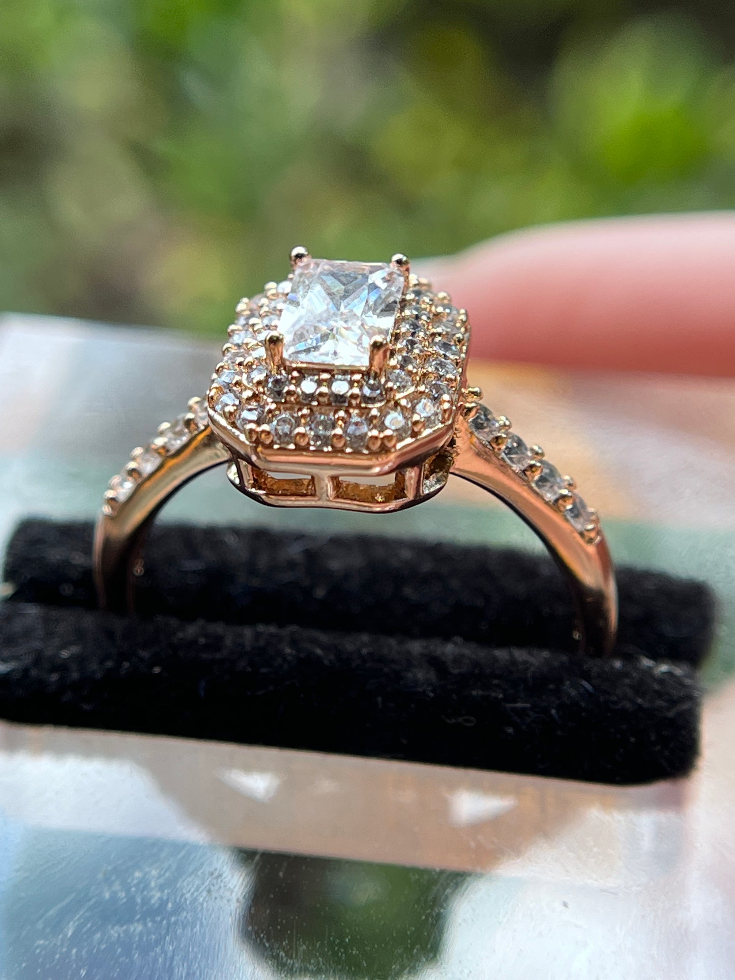 Asscher Cut Diamond Ring