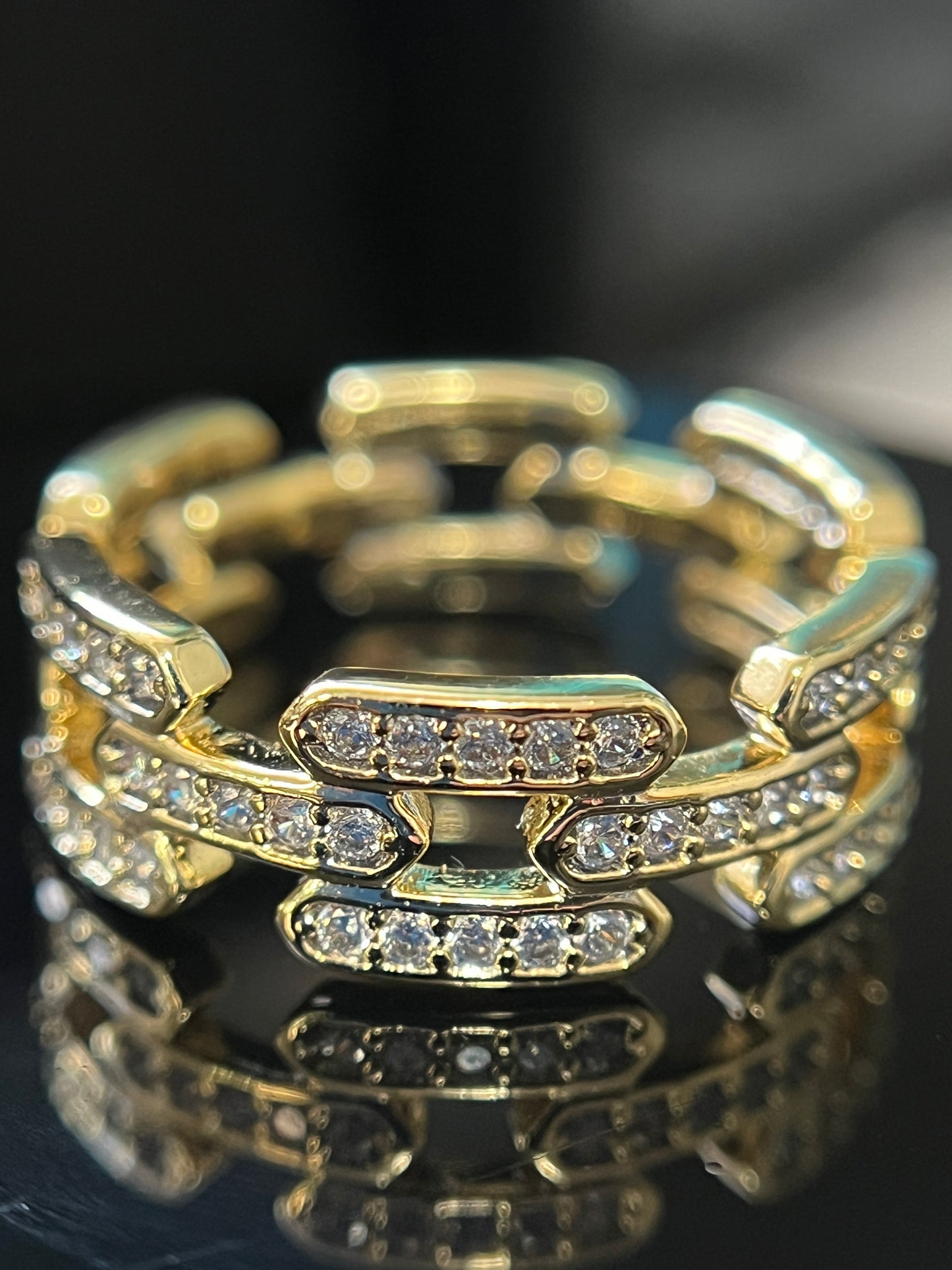 Chain Link Band Ring