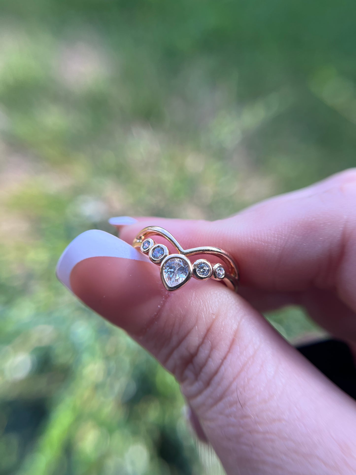 Laminated 14k gold filled ring Size 8