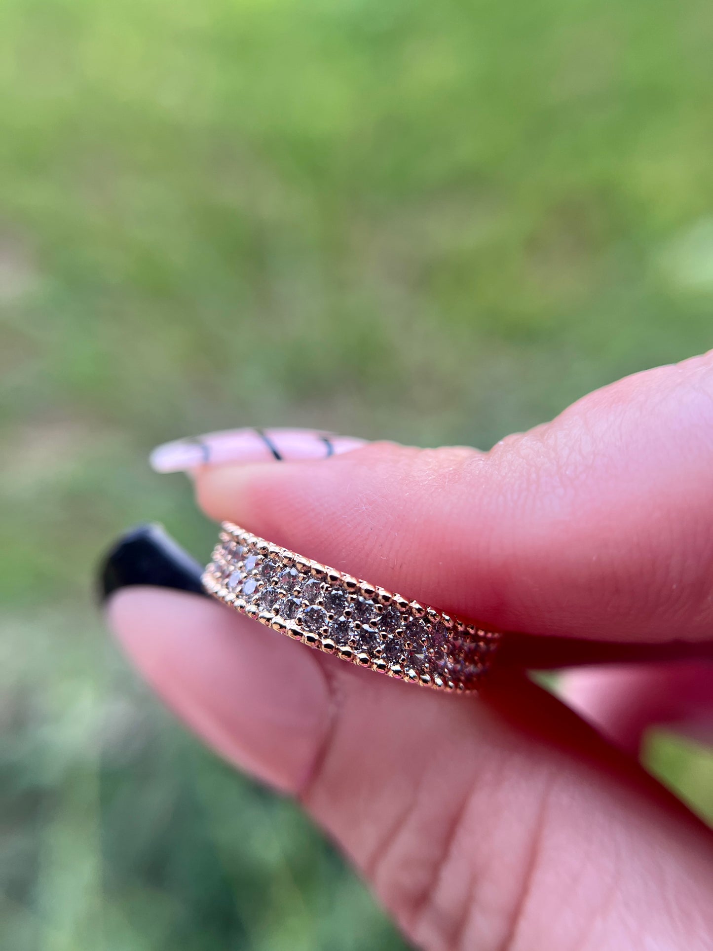 Rhinestone Diamond Ring Band