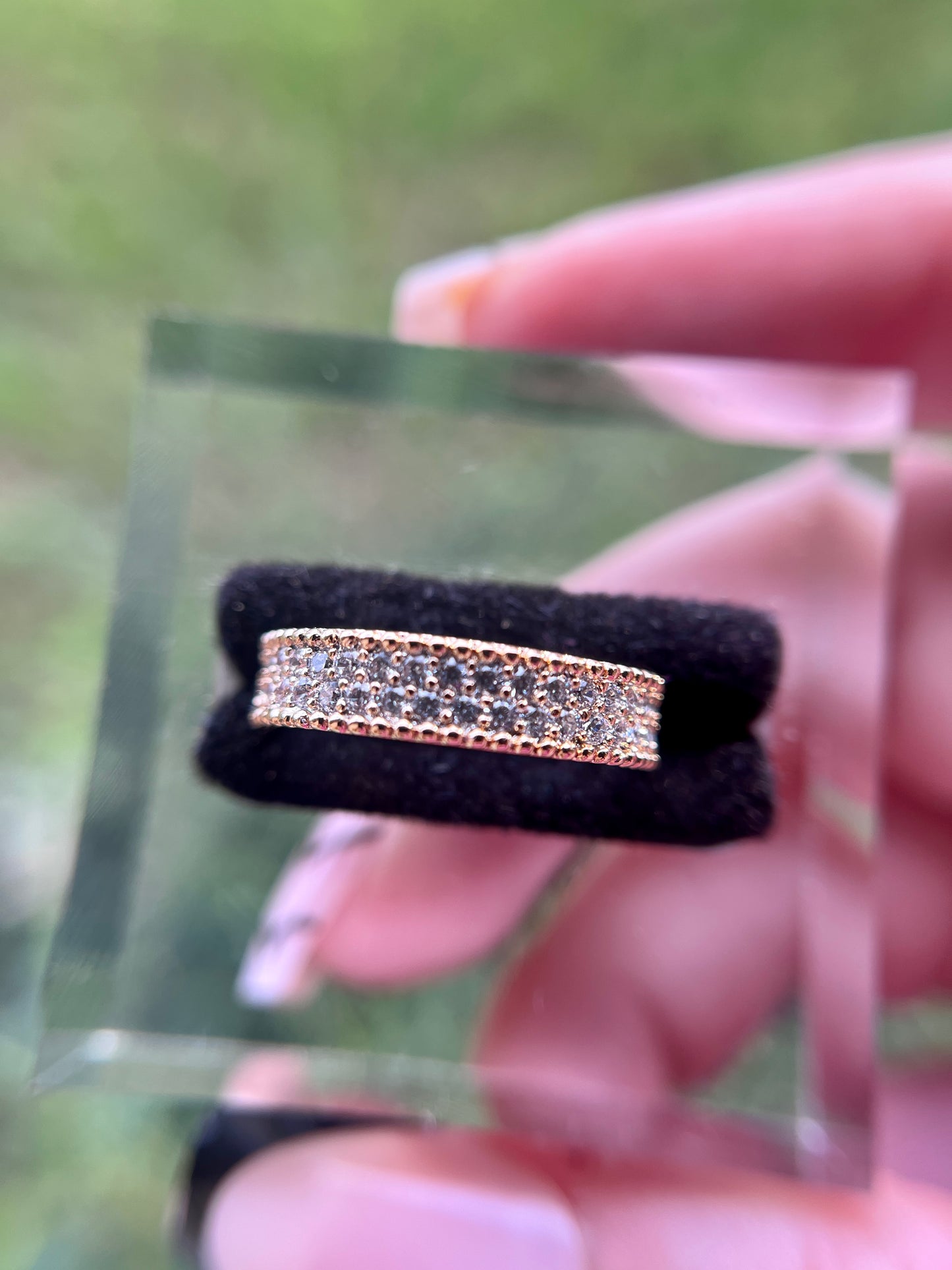 Rhinestone Diamond Ring Band