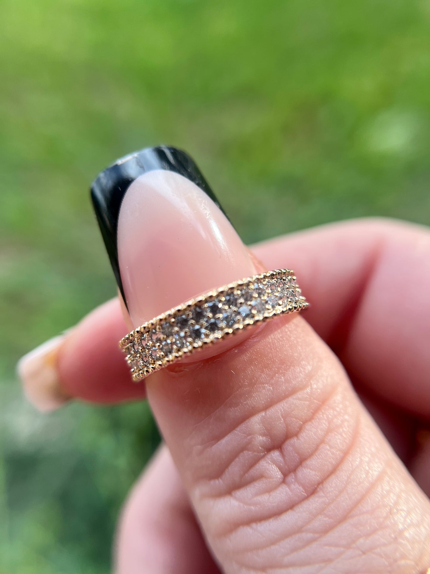 Rhinestone Diamond Ring Band