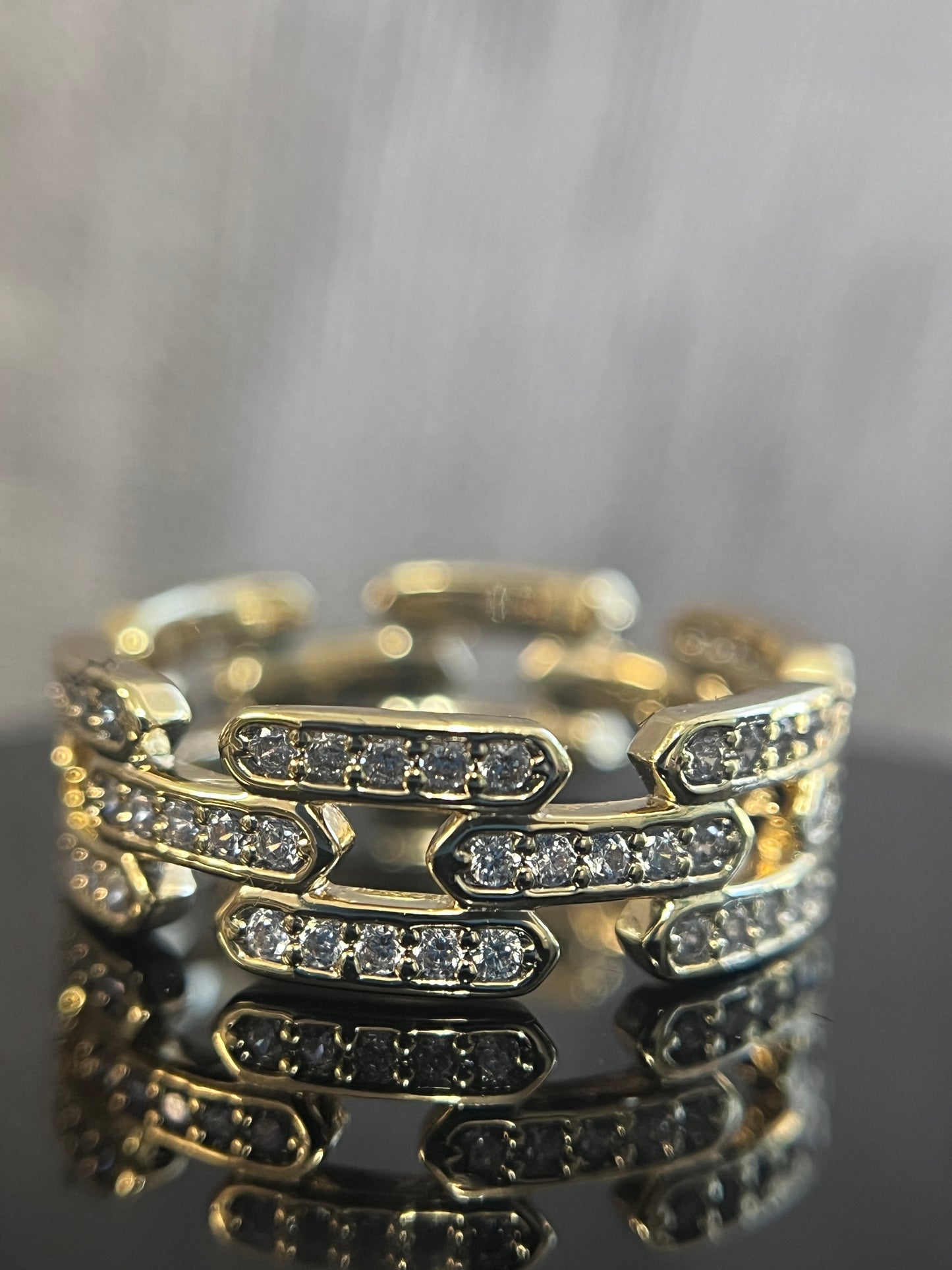 Chain Link Band Ring