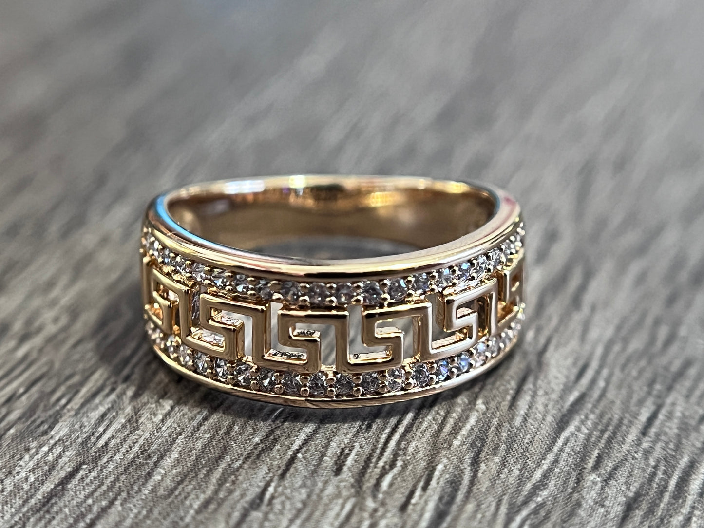 Greek Key Ring Band Size 6