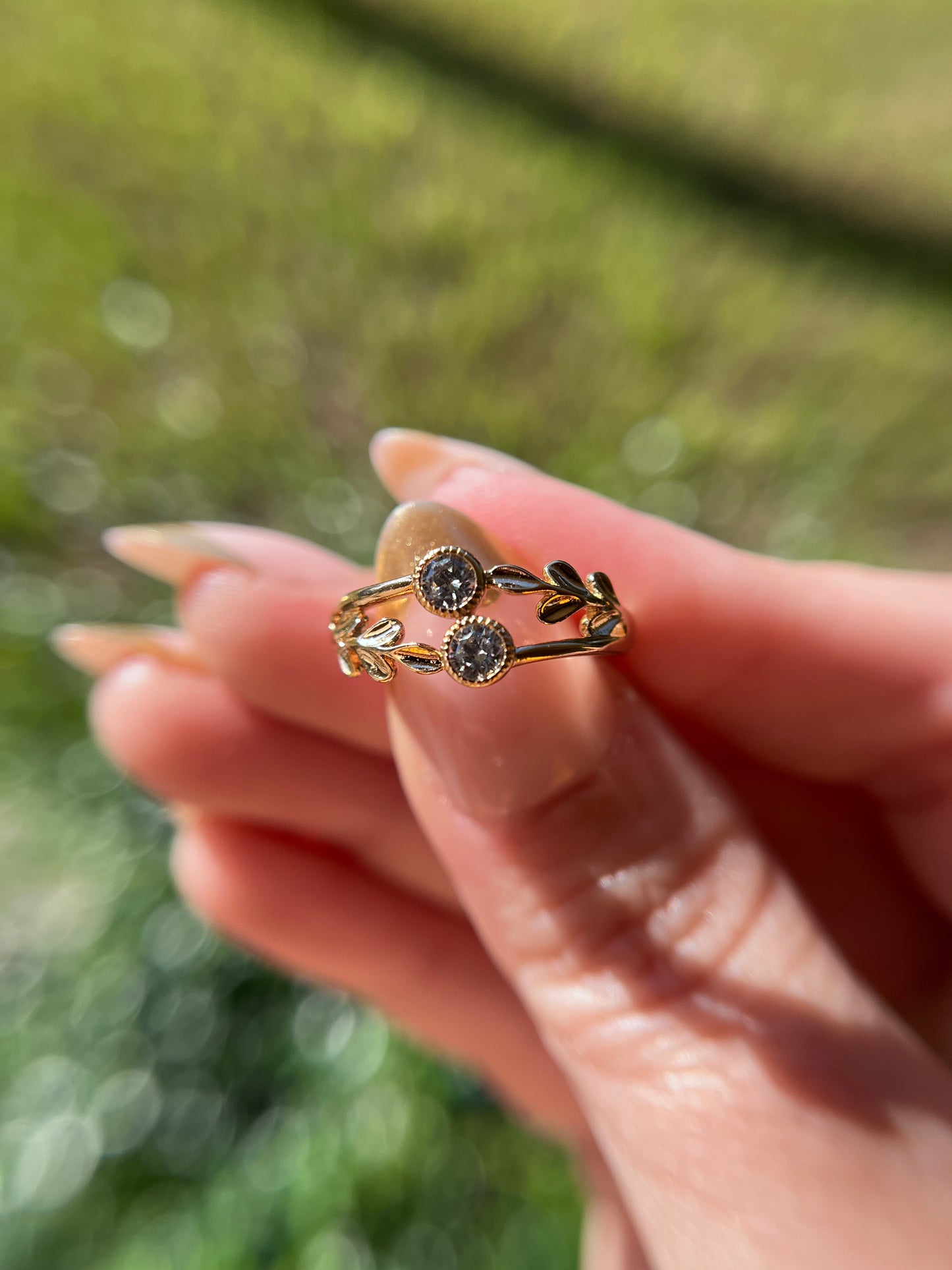 Twig Rose Cut Diamond Ring