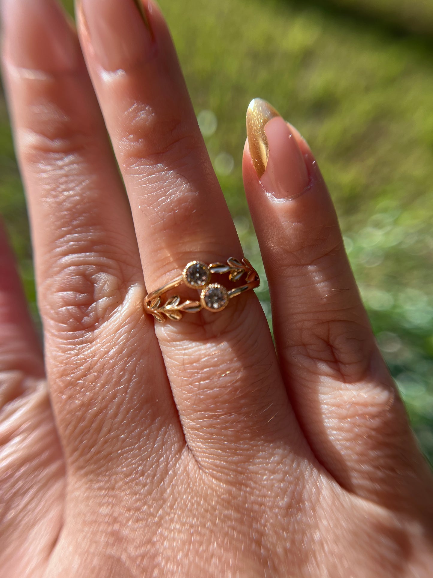 Twig Rose Cut Diamond Ring