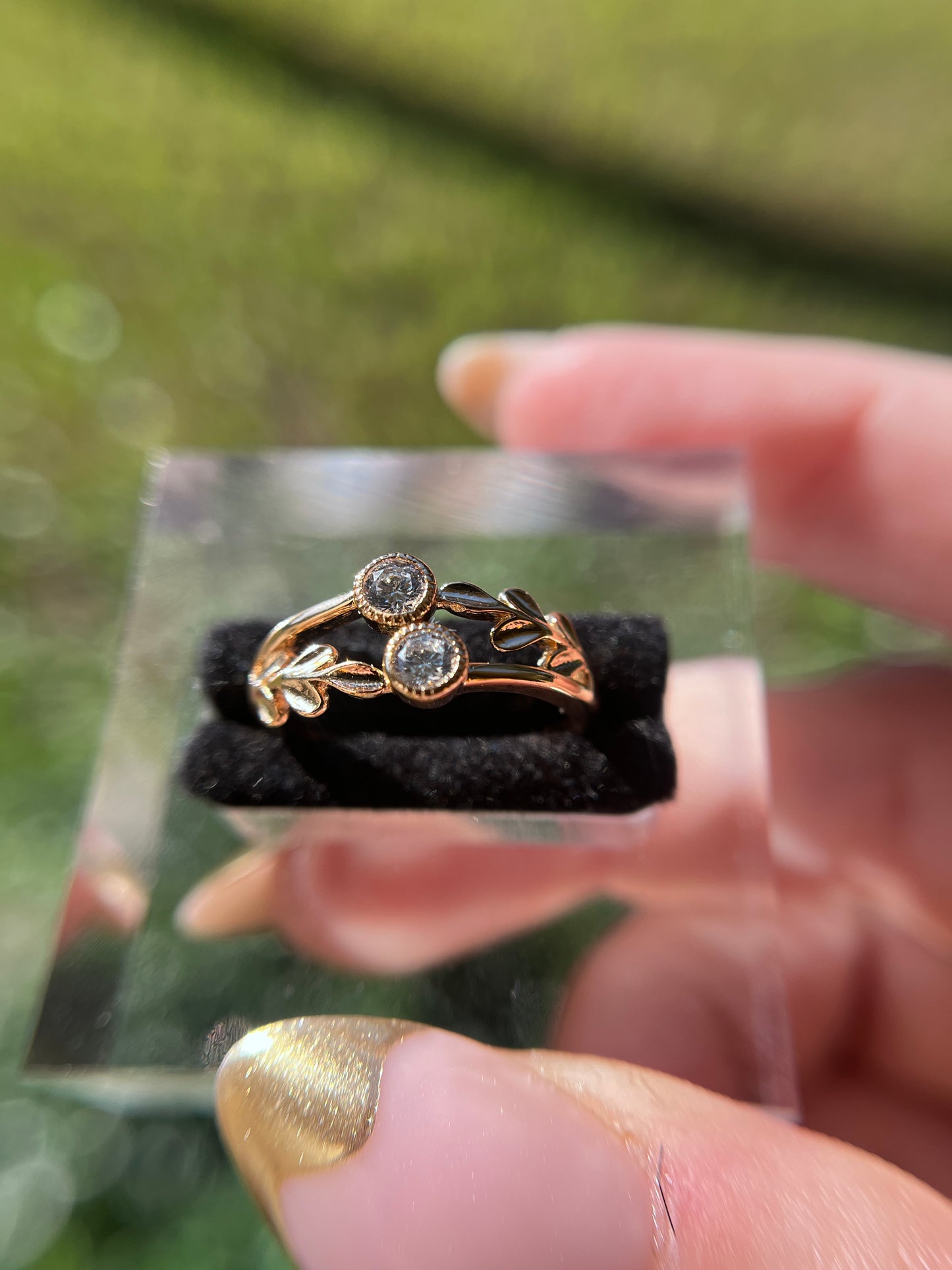 Twig Rose Cut Diamond Ring