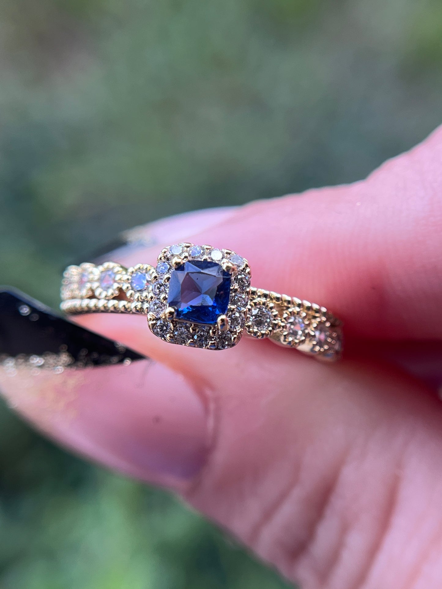 Blue Sapphire September Birthstone Ring