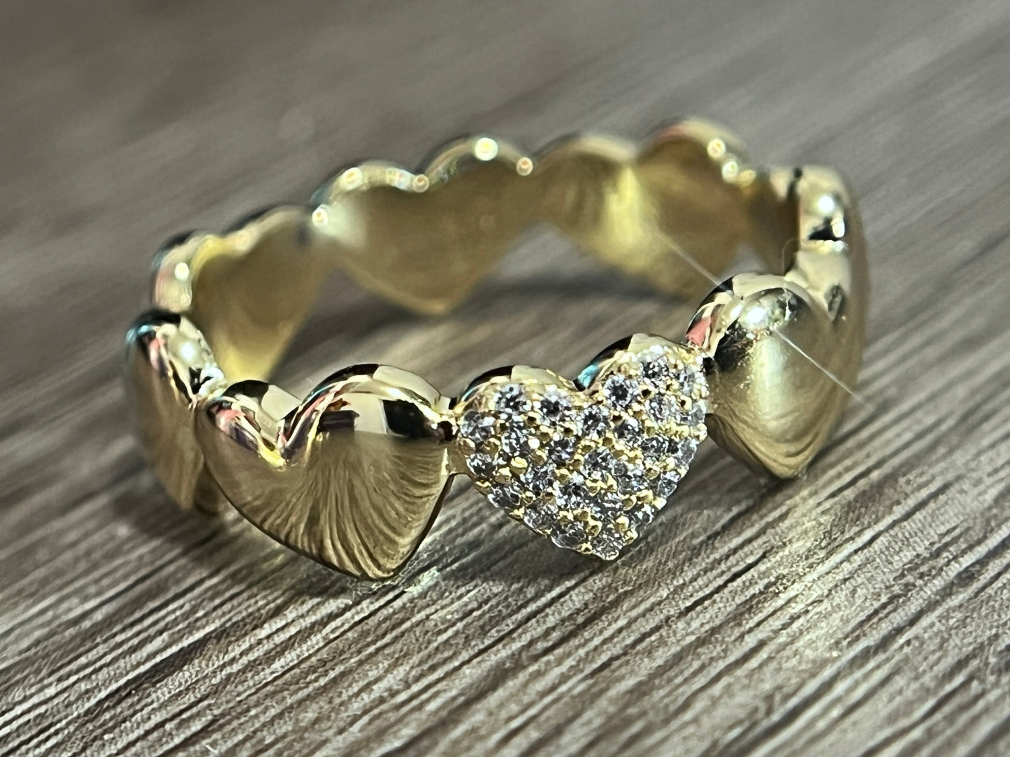 Heart Band Ring Stackable